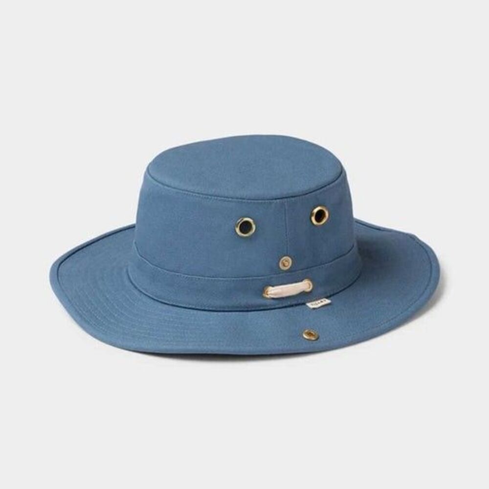 Tilley The Wanderer Classic T3 Hat Size 7 5/8 Blue Made In Canada - Picture 1 of 7